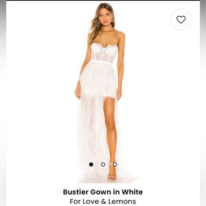 For Love And Lemons White High Low Dress